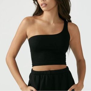 Joah Brown One Shoulder Tank